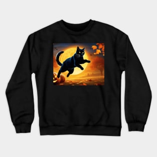 Full Moon Kitty Crewneck Sweatshirt